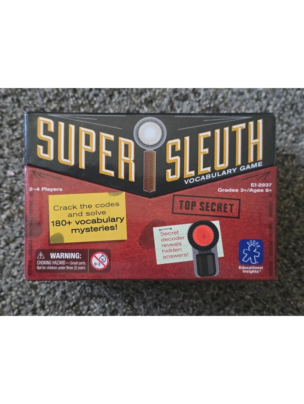 Super Sleuth Vocabulary Game - Grades 3+/Ages 8+